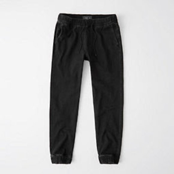 Mens Abercombie and Fitch Denim Joggers - Picture 5 of 5